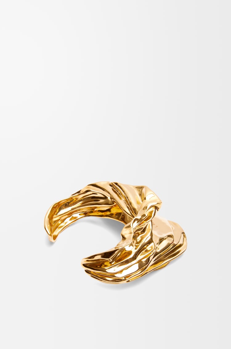 LOEWE Brazalete Pleated Fan en plata de ley Dorado