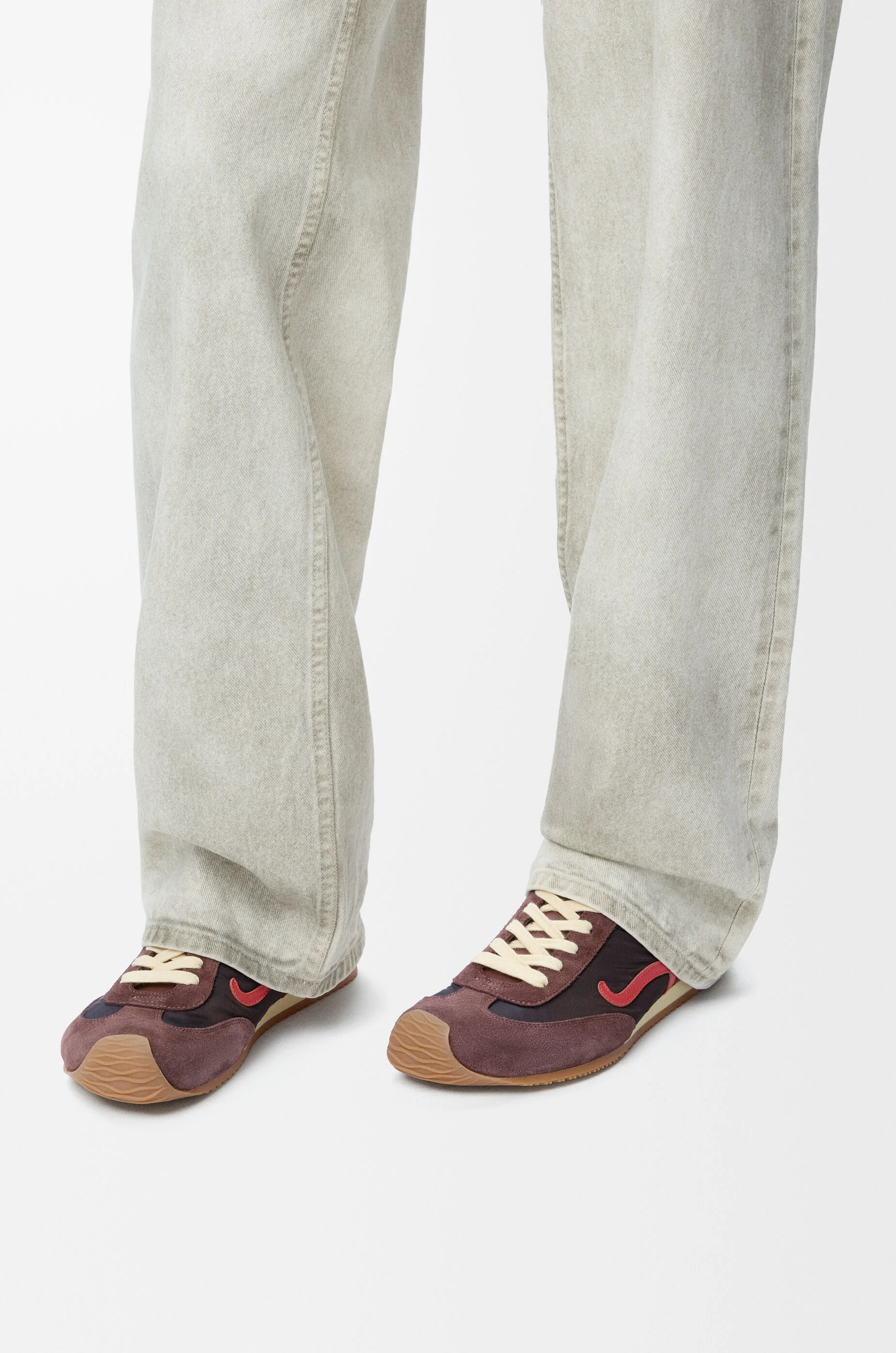 バレエランナー 2.0（ナイロン&カーフ） ブラウン - LOEWE