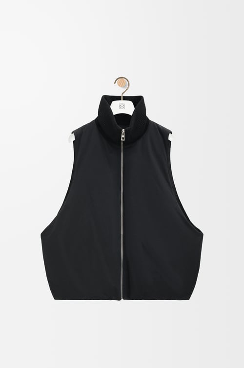 LOEWE Puffer vest in technical cotton Black