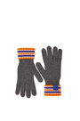 LOEWE Stripe gloves in wool Orange/Grey pdp_rd