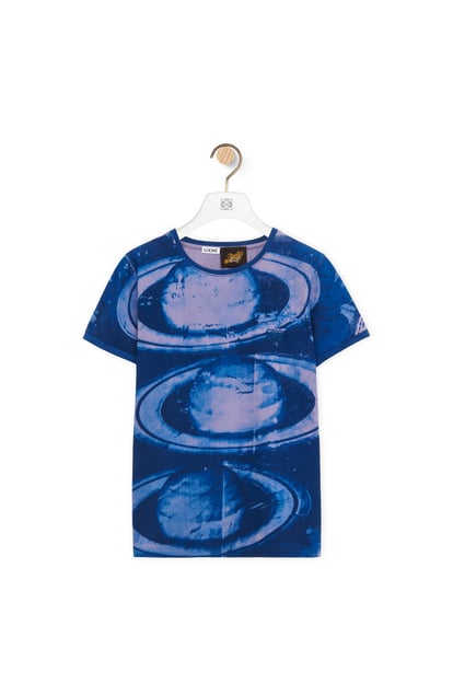 LOEWE 슬림 핏 티셔츠 - 코튼 퍼플/멀티컬러 plp_rd