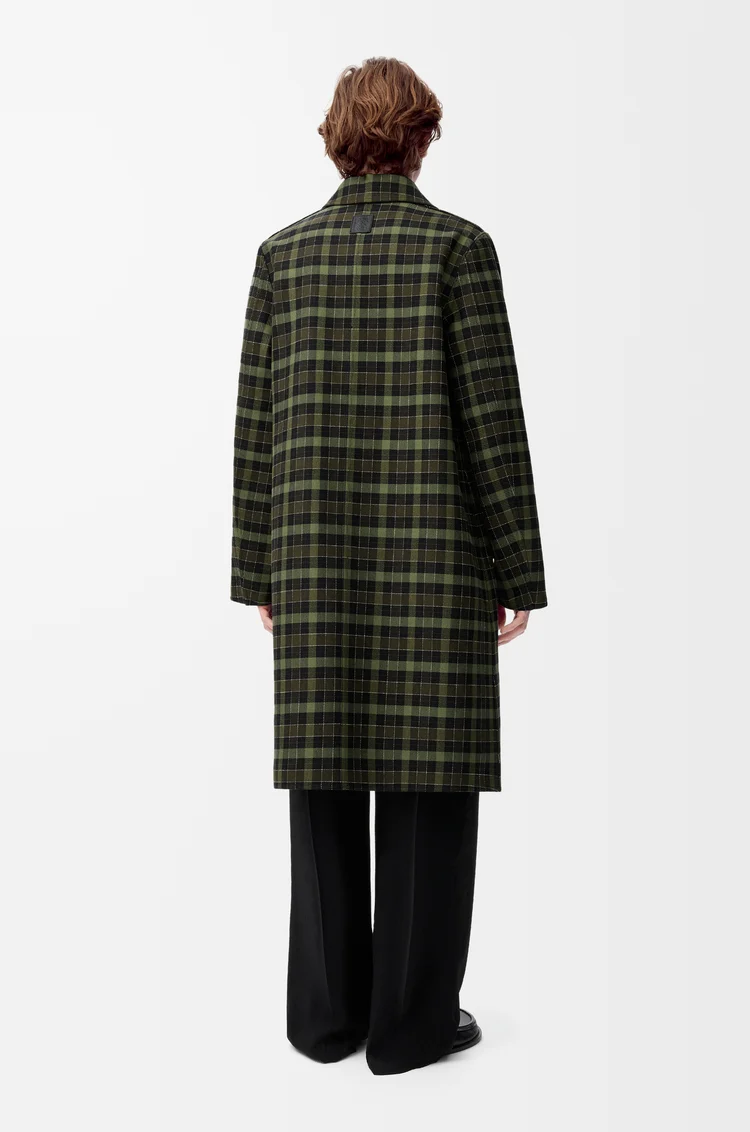 LOEWE Cappotto in cotone e lana Nero