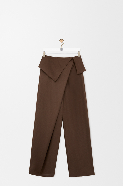 LOEWE ドレープ トラウザーズ（ウール） ブラウン