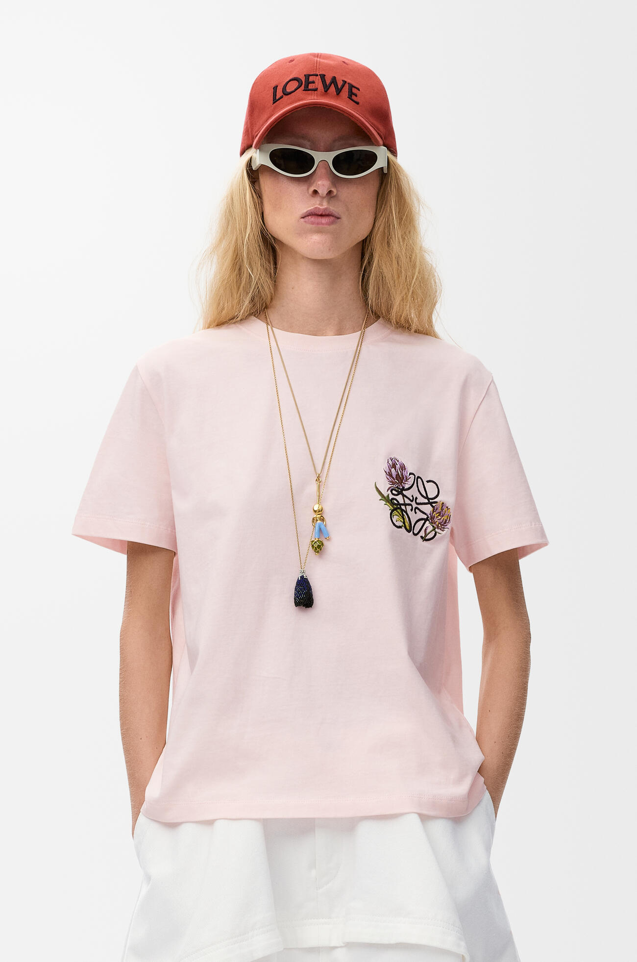 LOEWE Regular fit T-shirt in cotton Light Pink