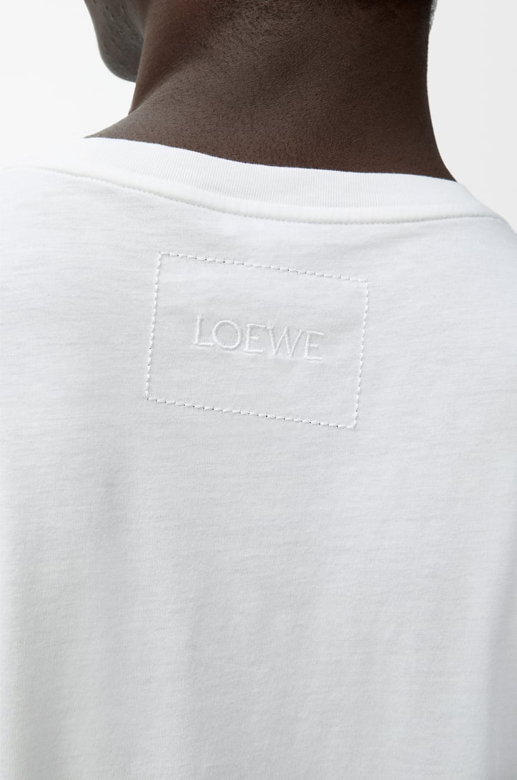 LOEWE T-shirt in cotton White/Grey/Violet