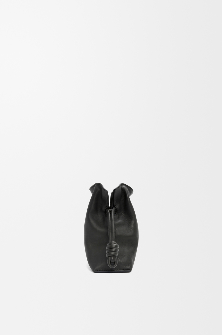 LOEWE Mini Flamenco clutch in nappa calfskin Black