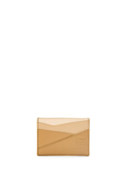 LOEWE Puzzle plain cardholder in classic calfskin Angora/Dusty Beige/Gold plp_rd