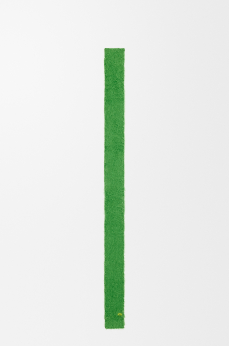 LOEWE Bufanda en alpaca Verde