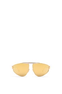 LOEWE Gafas de sol Anagram estilo aviador en metal Oro Multitono