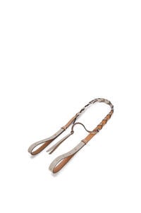 LOEWE Braided loop strap in classic calfskin Light Caramel/Light Oat pdp_rd