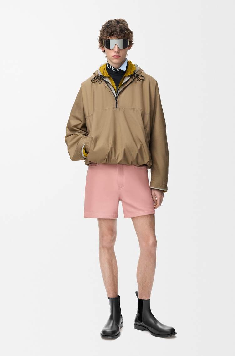 LOEWE Short in nappa di agnello Rosa Chiaro