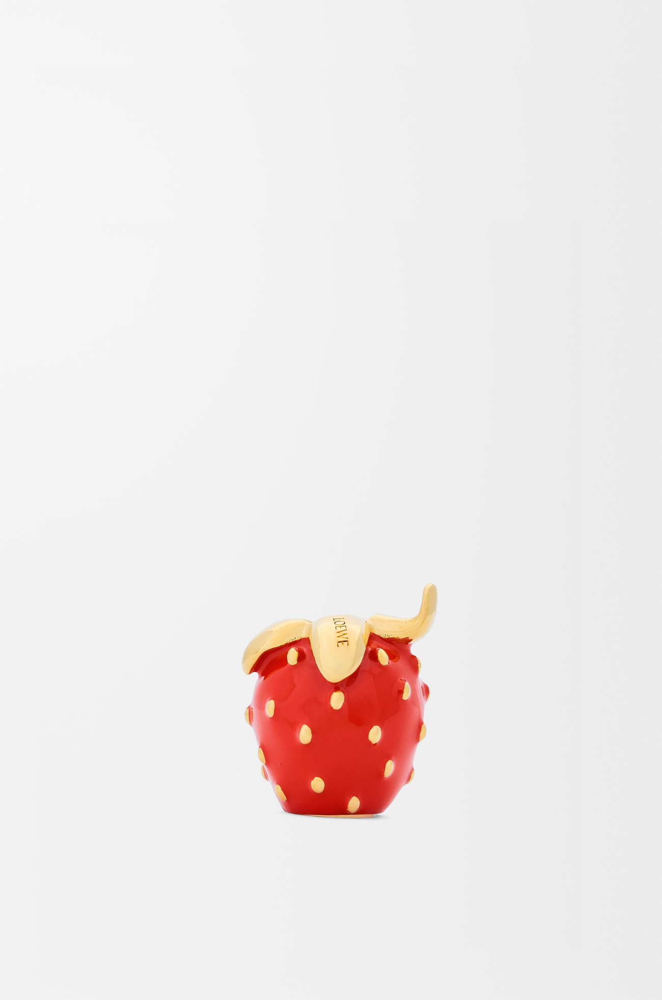 LOEWE Dado Strawberry in metallo Rosso