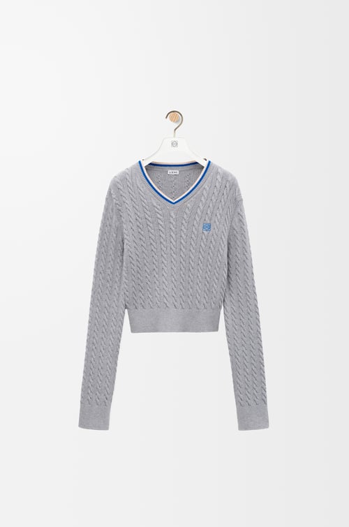 LOEWE 棉质毛衣 灰色