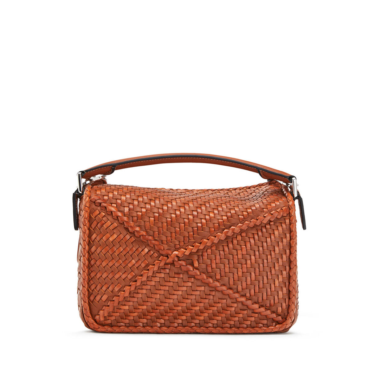 Puzzle Woven Small Bag Tan LOEWE