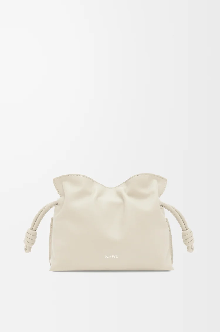LOEWE Mini Flamenco clutch in nappa calfskin Sea Salt