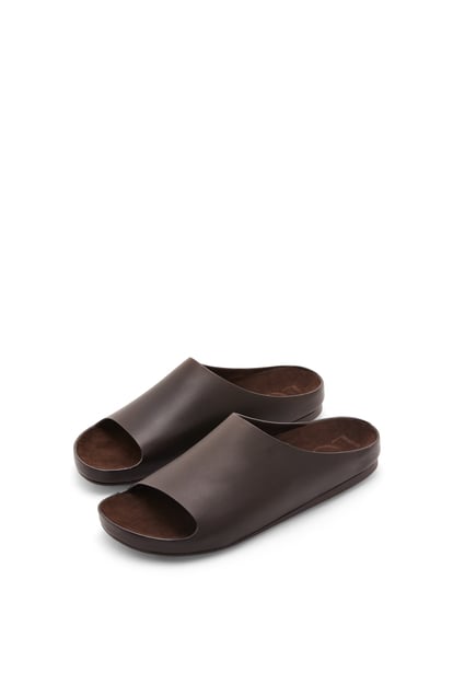 LOEWE Lago sandal in calfskin Dark Brown plp_rd
