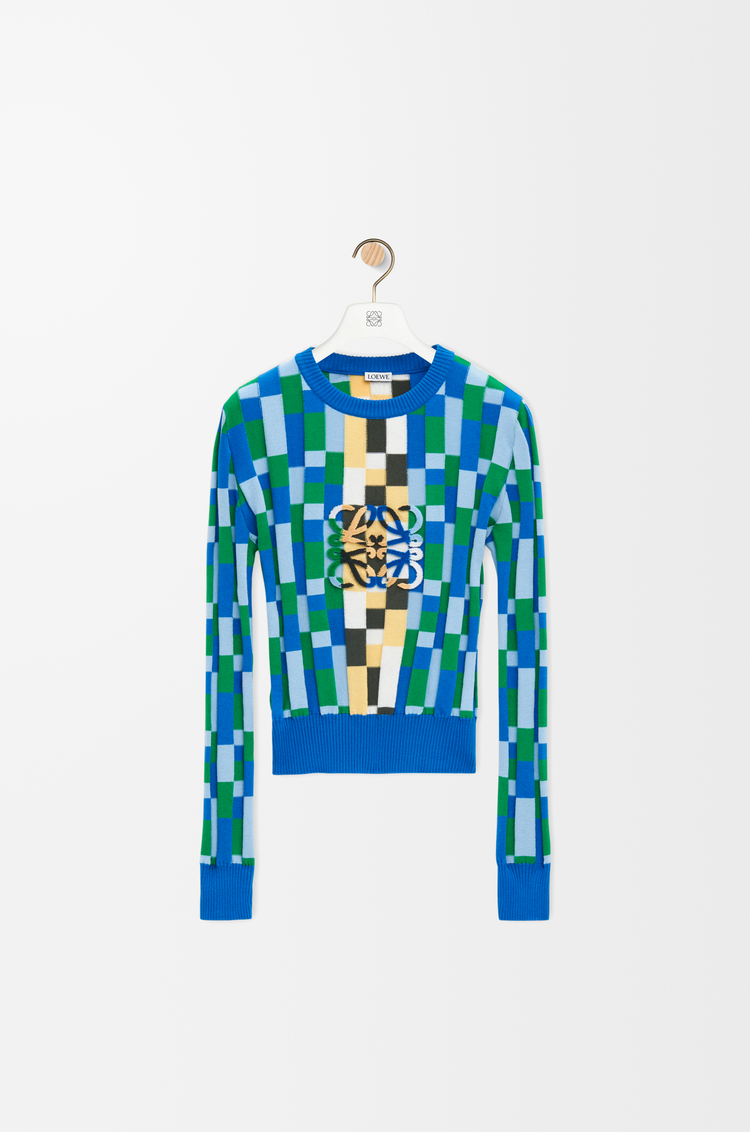 LOEWE Anagram sweater in cotton Multicolor