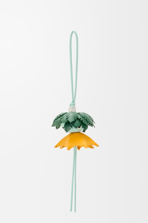 LOEWE Palm Puzz charm Turquoise/Yellow