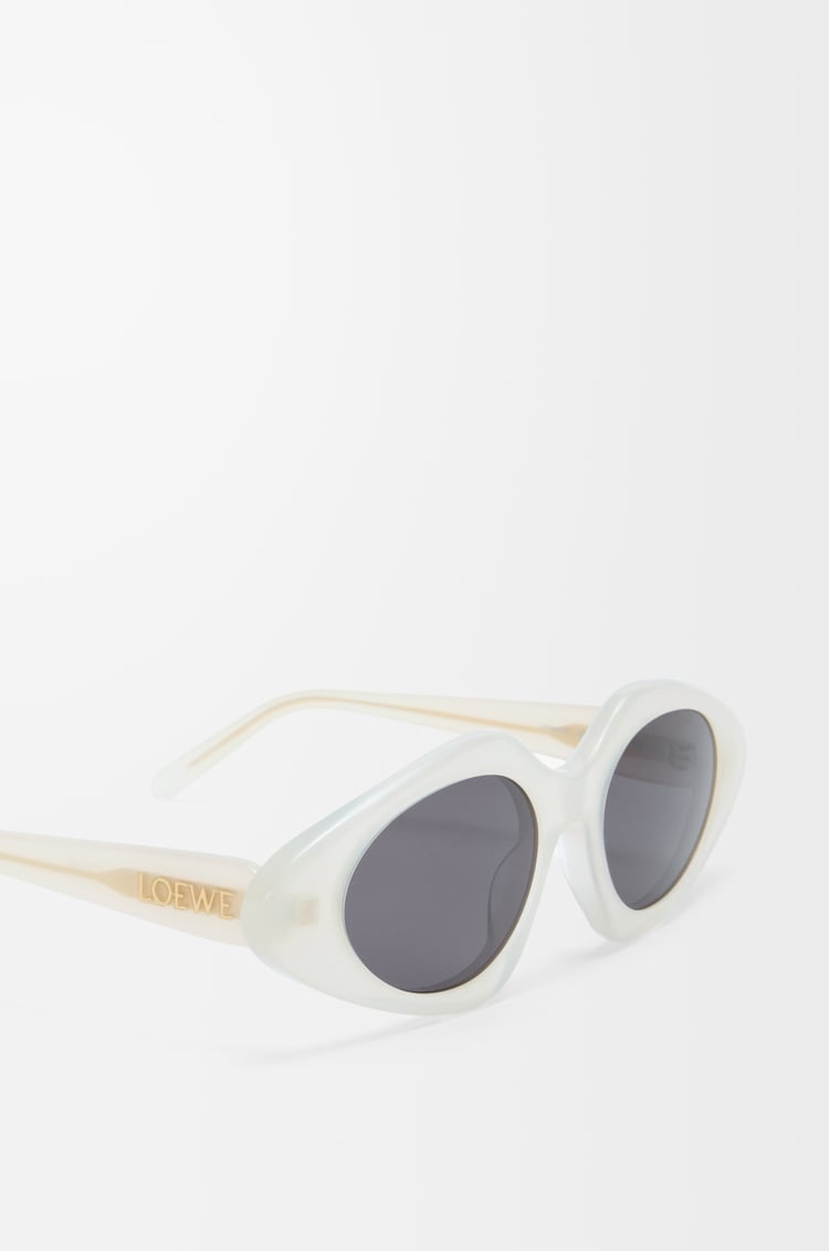 LOEWE Slim Triangle 太阳镜 Milky Ivory