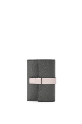 LOEWE Small vertical wallet in soft grained calfskin Anthracite/Ghost plp_rd