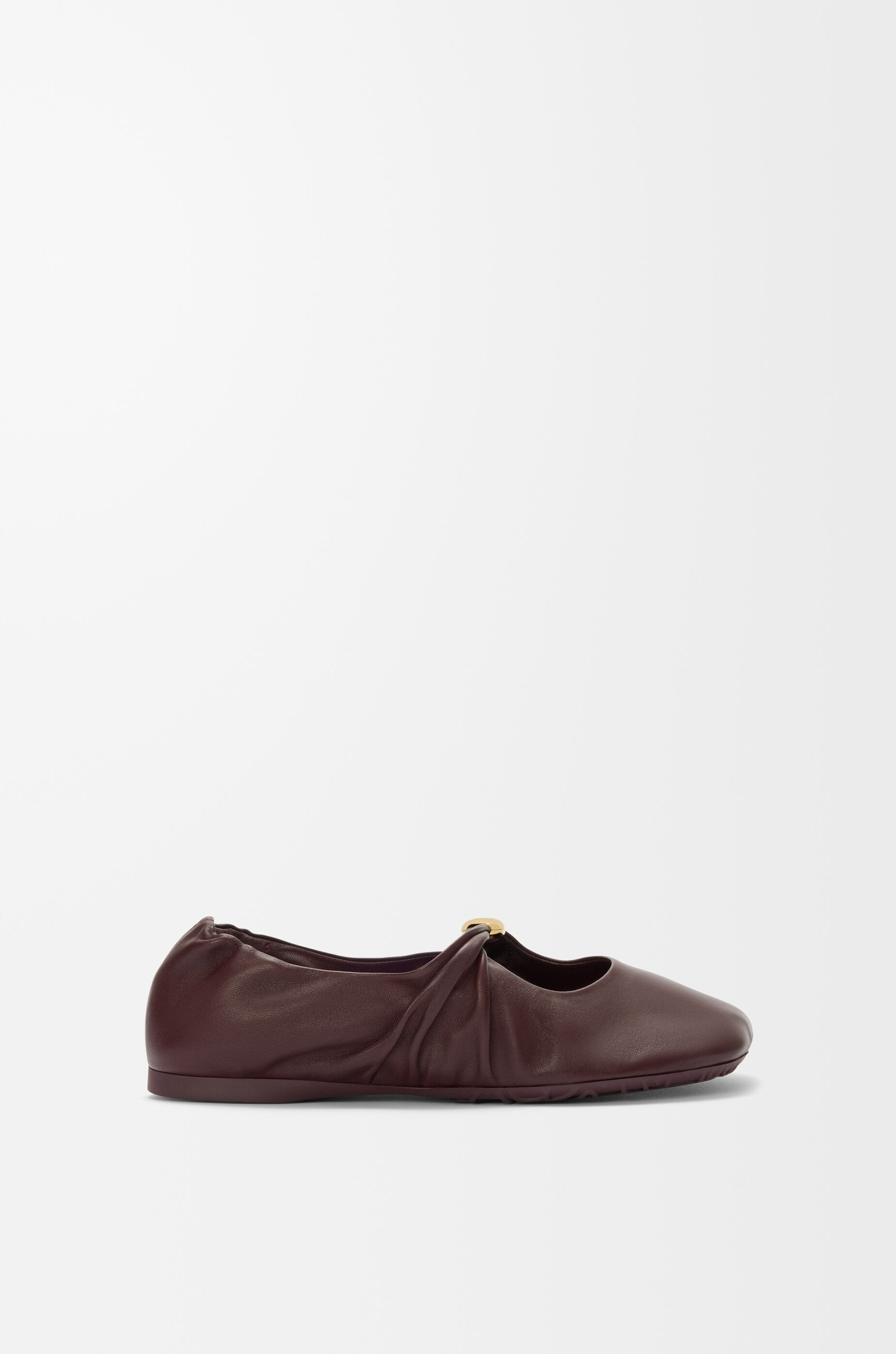 【中古美品】LOEWE ZAPATO BAILARINA NAPA サイズ37 Pebble Soft ballerina in nappa lambskin Red - LOEWE