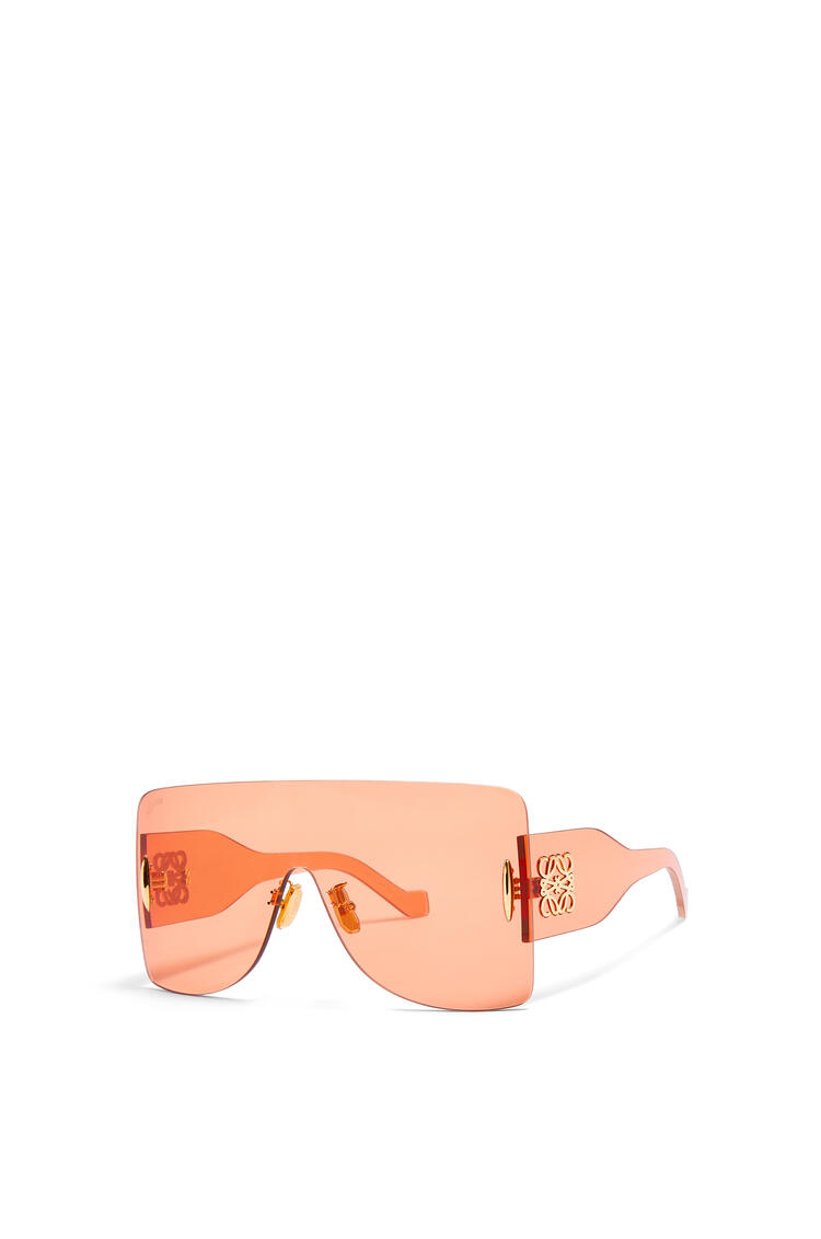 LOEWE Gafas de sol montura máscara rectangular en nylon Naranja