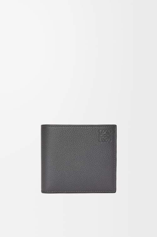 LOEWE Bifold coin wallet in soft grained calfskin Anthracite