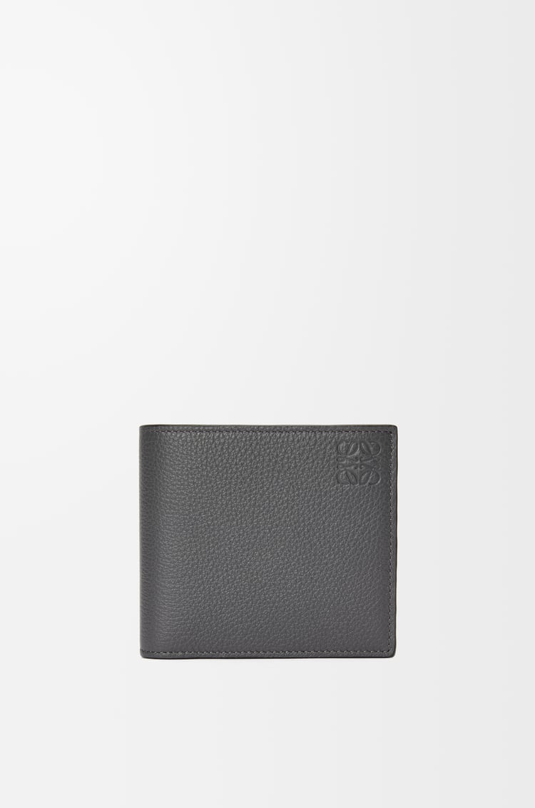LOEWE Cartera con dos pliegues y monedero en piel de ternera Antracita