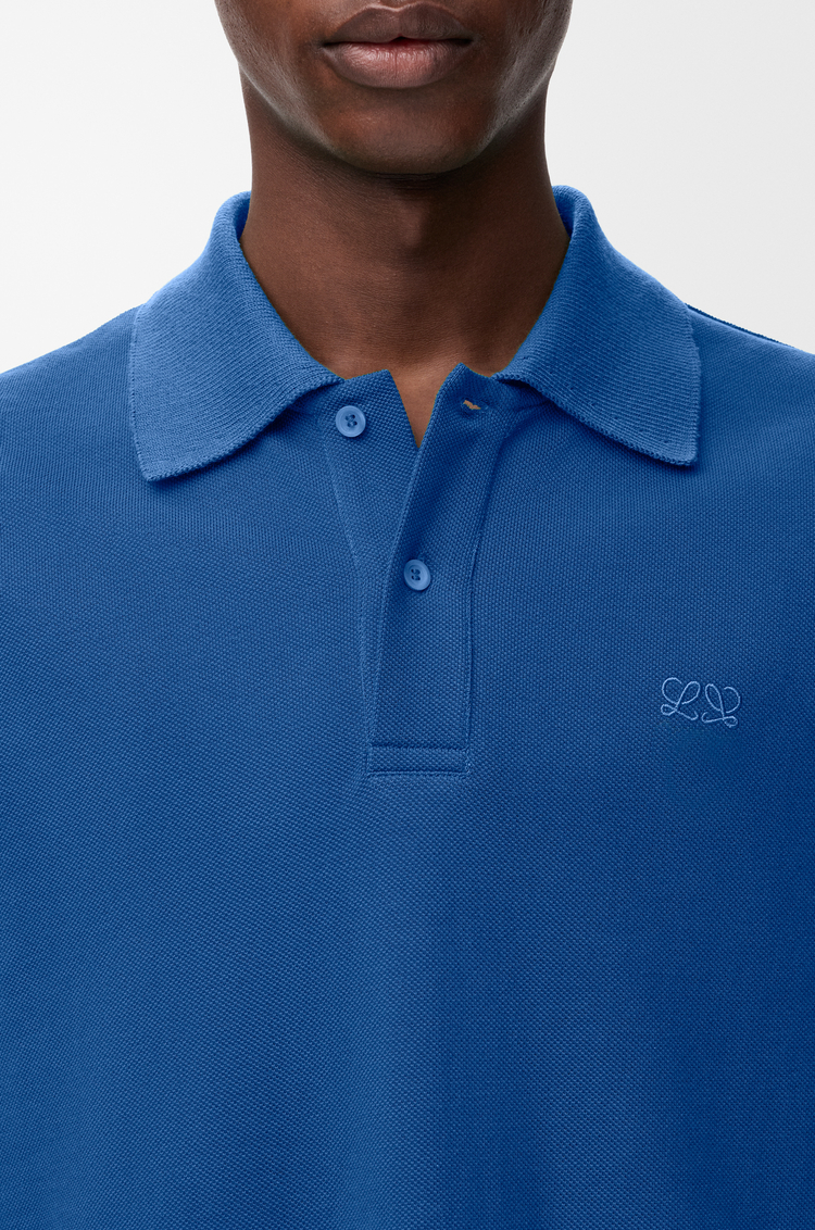LOEWE Polo in cotton Blue