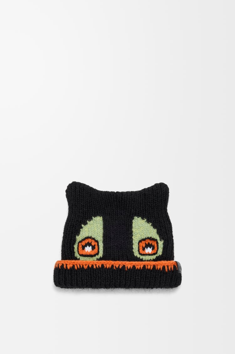LOEWE Gorro en mezcla de lana, alpaca y mohair Negro