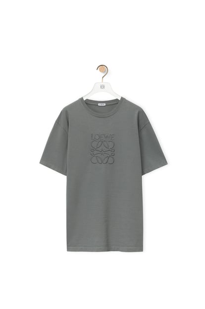 LOEWE Camiseta de corte holgado en algodón Platino plp_rd