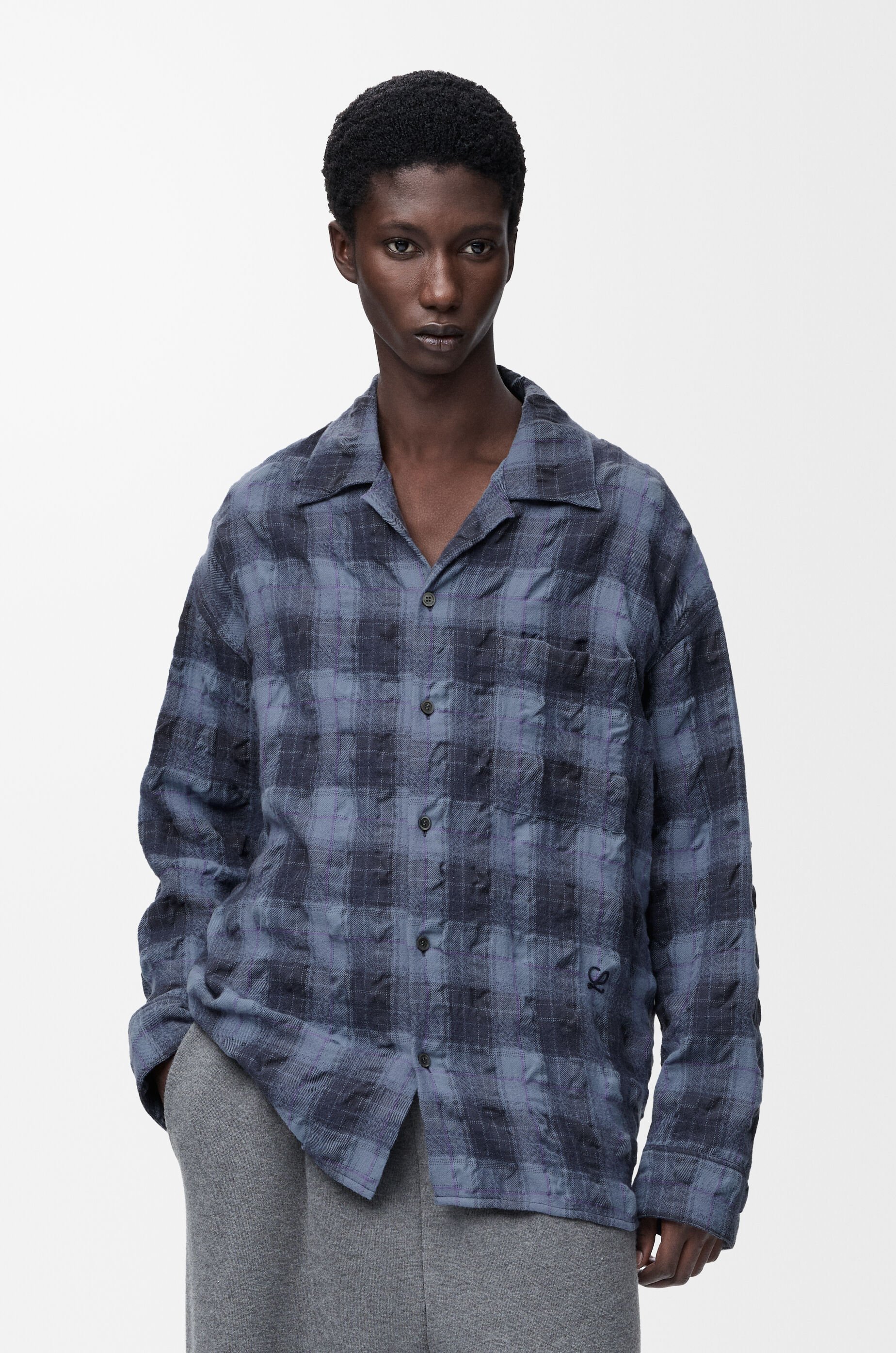 シャツ（ウール&コットン） ブルー - LOEWE