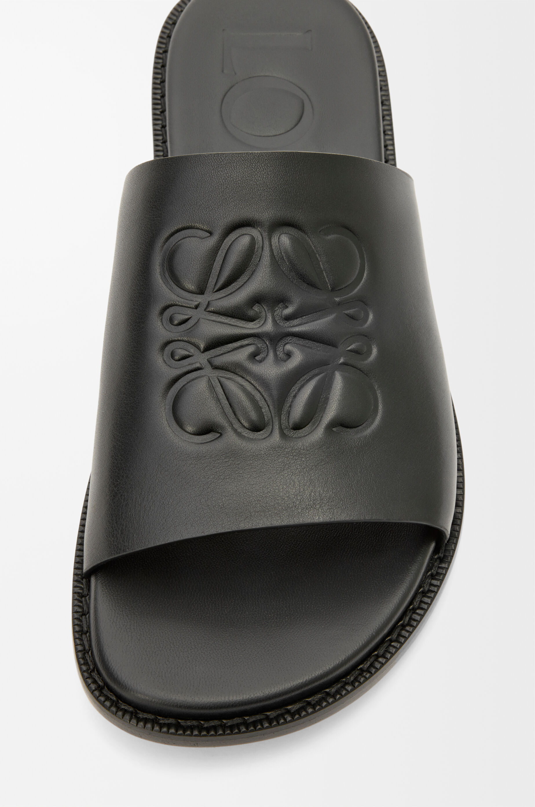 【LOEWE】フレックス アナグラム スライドサンダル M616465X22 フレックス アナグラム スライド(ソフトカーフ) ブラック - LOEWE
