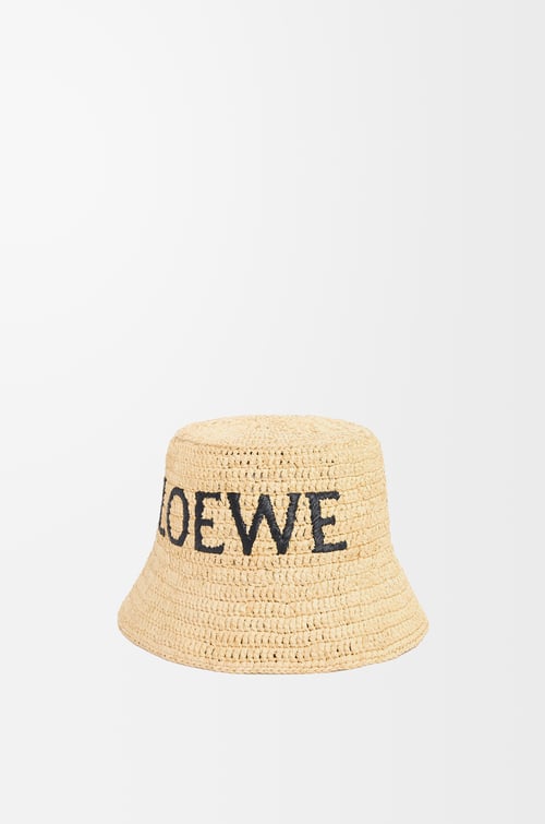 LOEWE バケットハット（ラフィア） ナチュラル