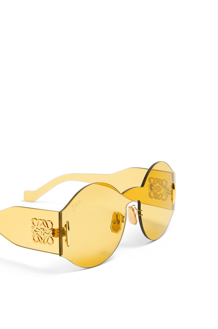 LOEWE Round mask sunglasses in nylon Yellow