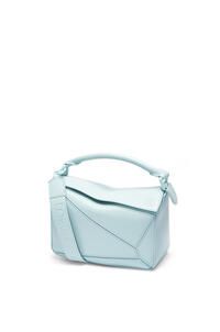 LOEWE 小号缎面牛皮革 Puzzle 手袋 海蓝色