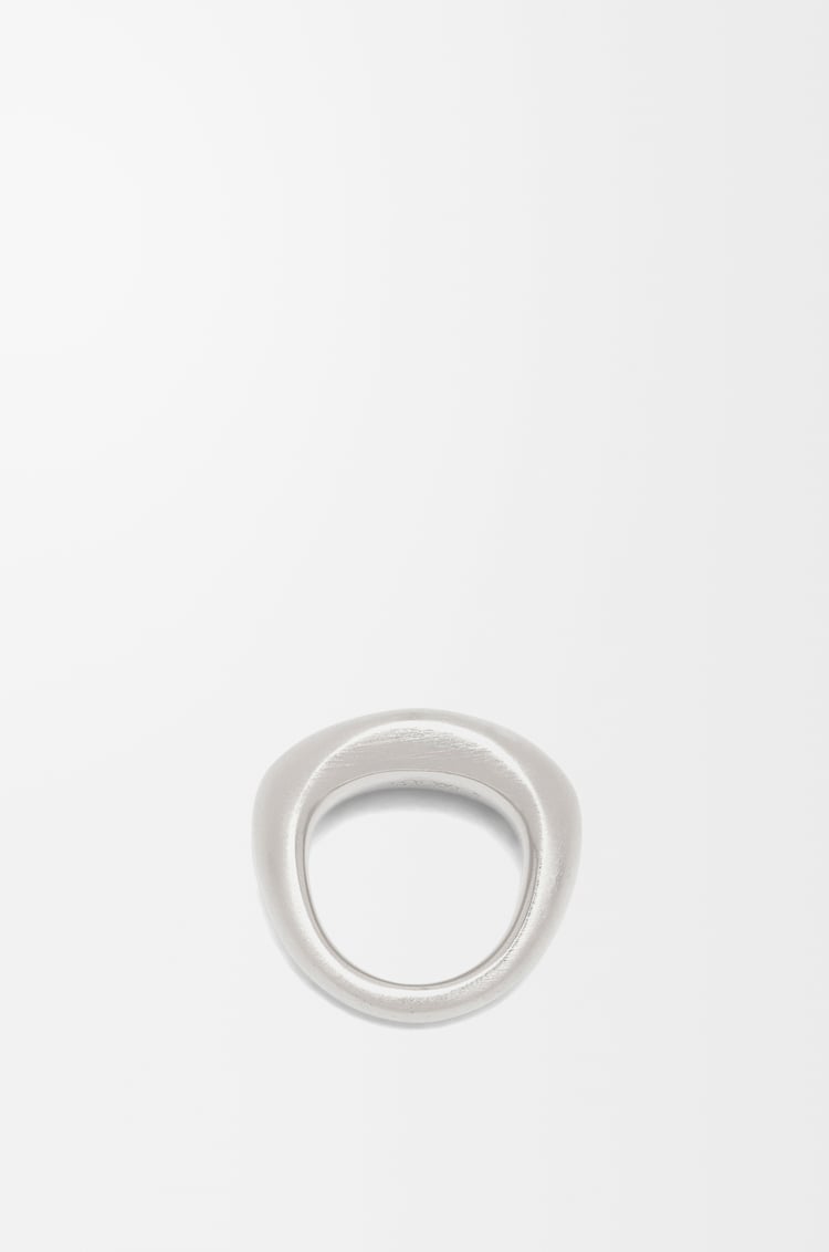 LOEWE Anillo tipo sello en plata de ley Plata
