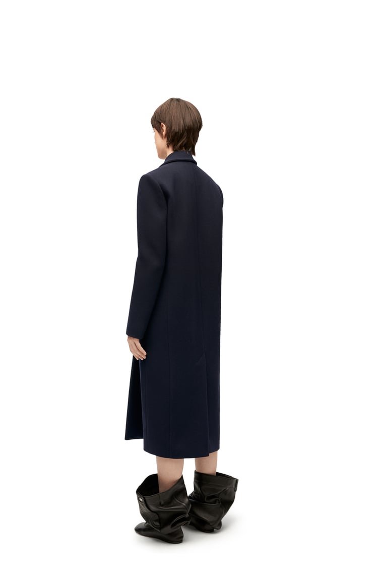 LOEWE Tailored coat in wool Midnight Blue