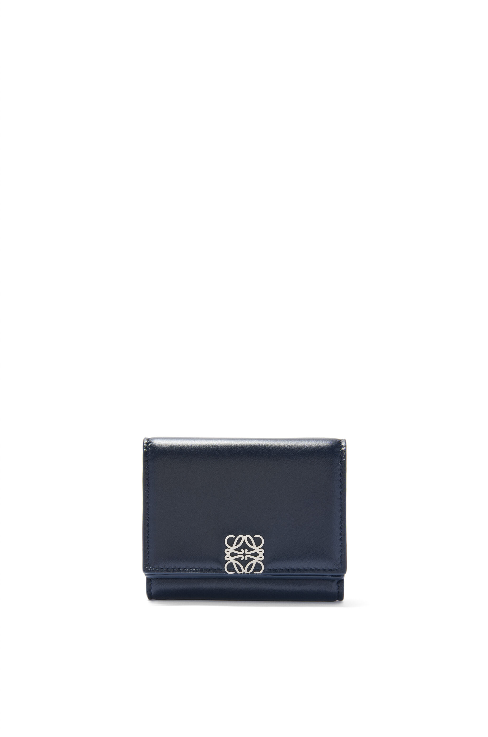 パファー アナグラム トライフォールド ウォレット（シャイニーナパカーフ） ブラック - LOEWE
