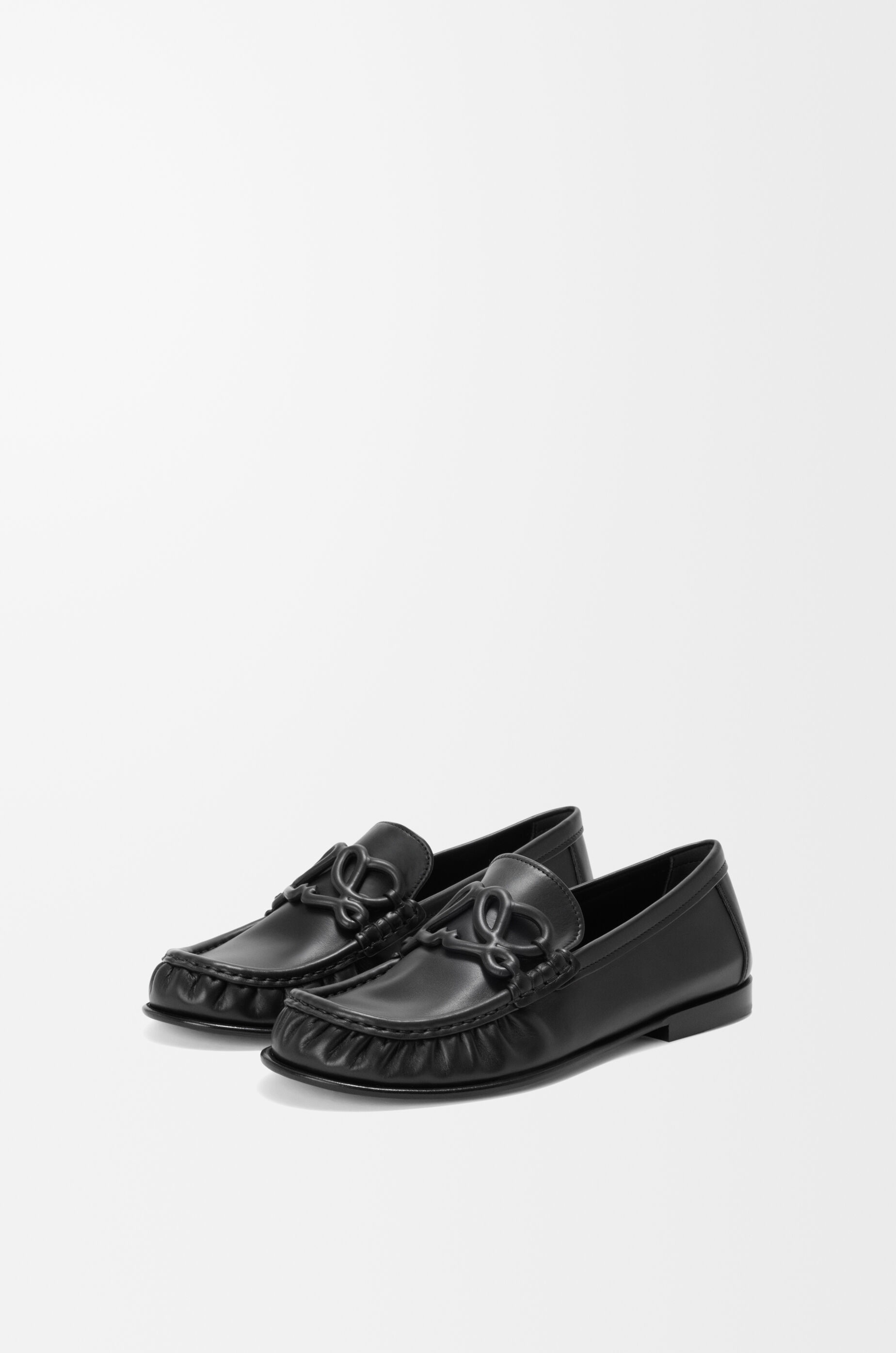 Double L loafer in soft calfskin Black - LOEWE USA Official Website