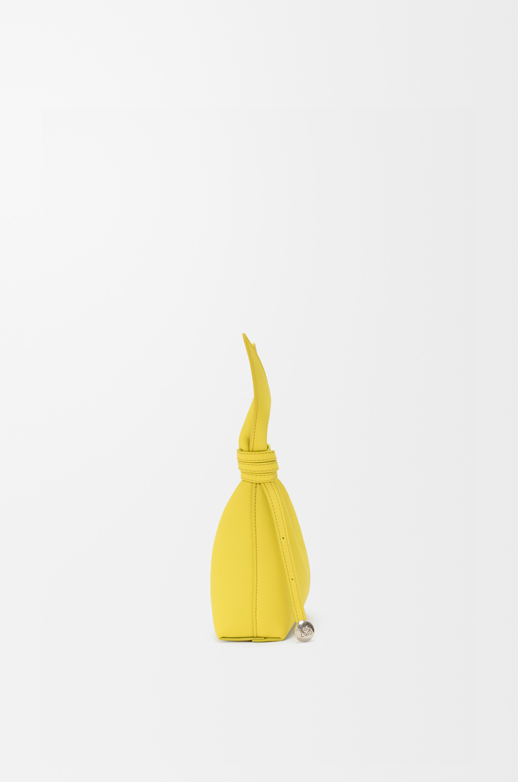 LOEWE Mini Scarf bag in smooth calfskin Lemon