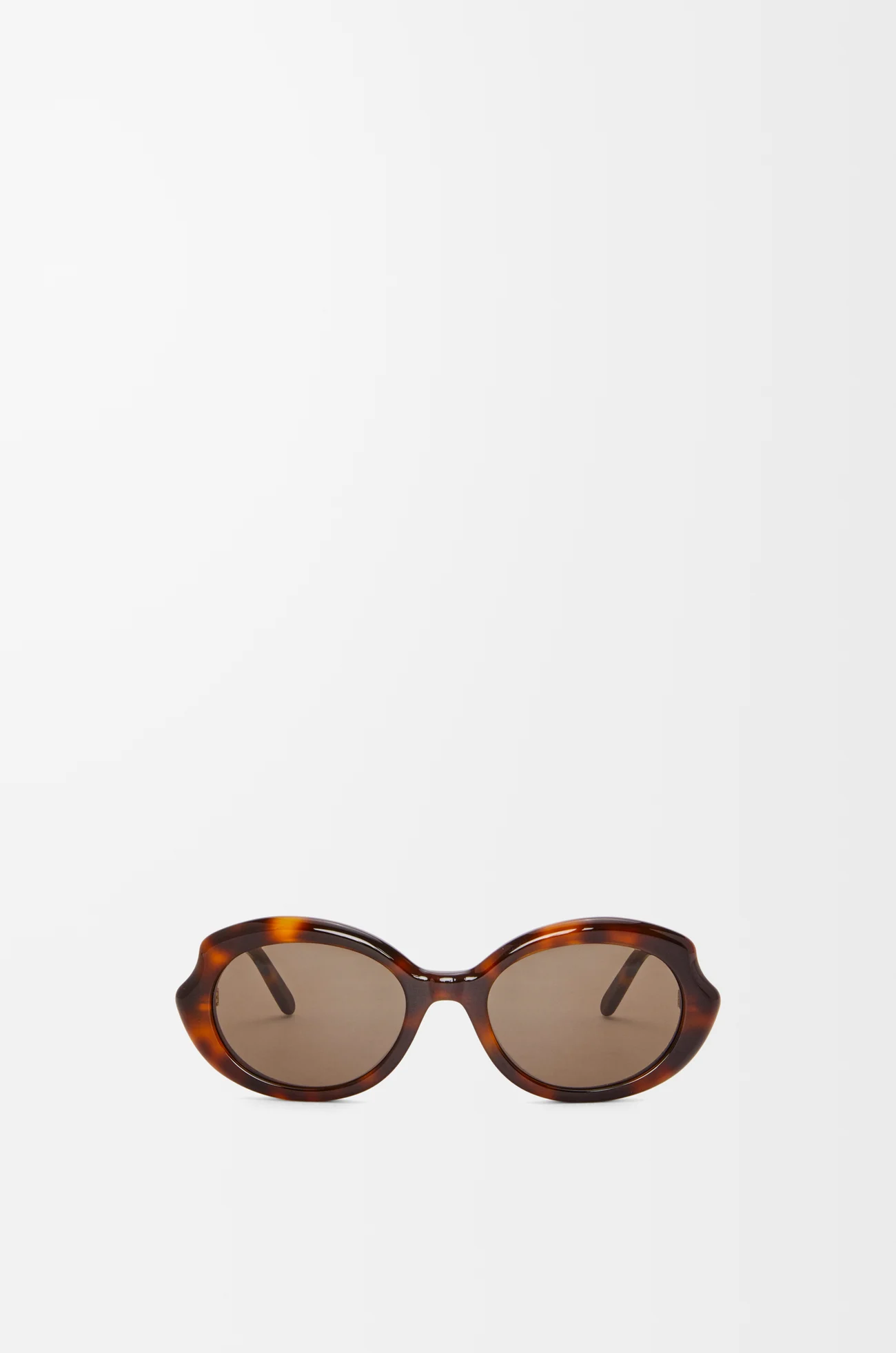 LOEWE 迷你 Slim Oval 太阳镜 哈瓦那棕