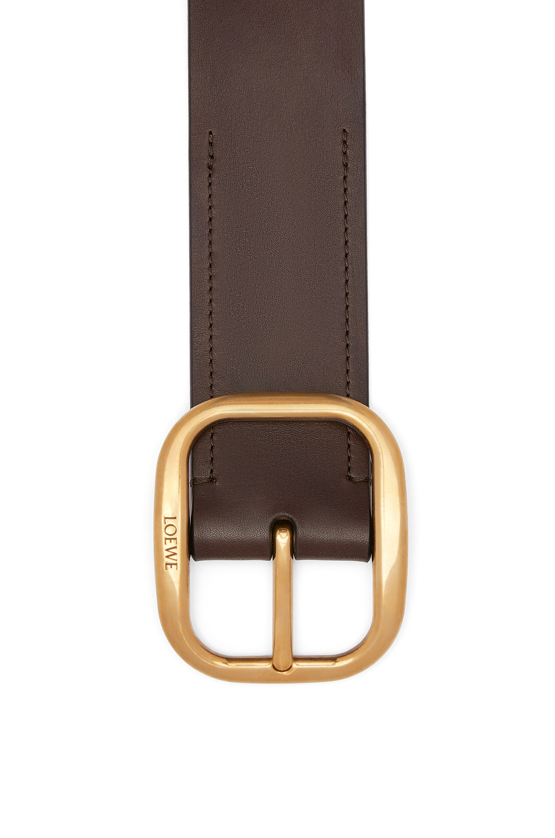 ラウンド ソフト ベルト（クラシックカーフ） ダークブラウン - LOEWE
