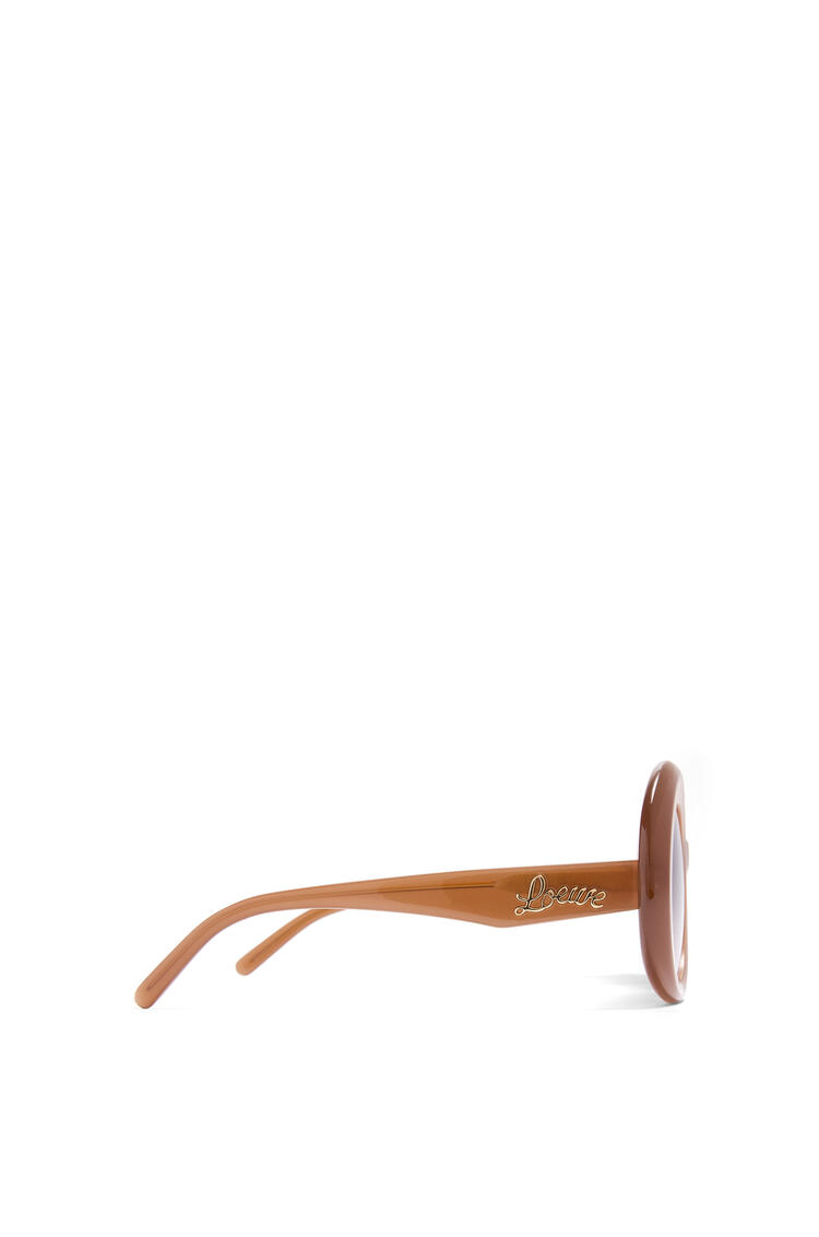 LOEWE Gafas de sol oversize con montura redondeada en acetato Marron Claro