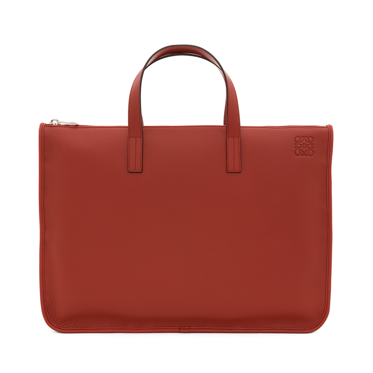 LOEWE BRIEFCASE Rust Red