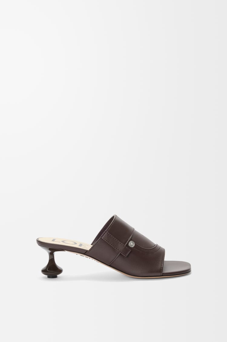 LOEWE Toy Panta slide in lambskin Brownie