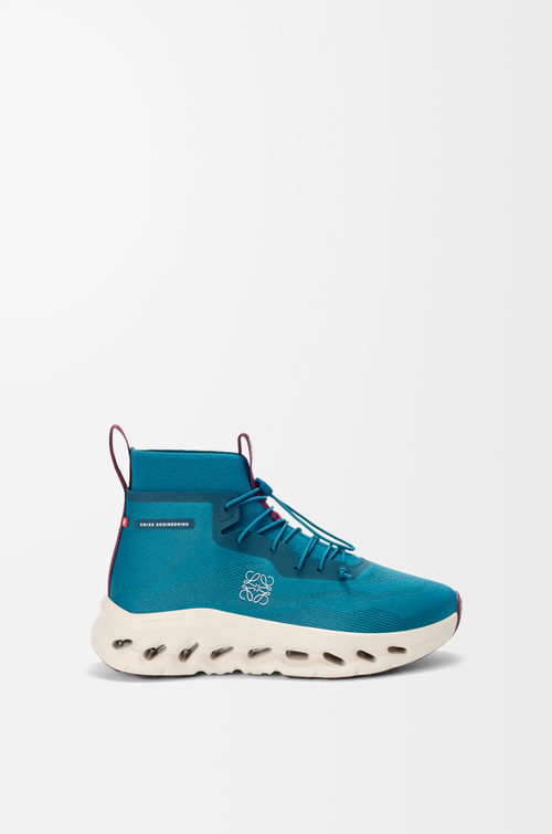 LOEWE Zapatilla Cloudtilt Hi Verde Azulado/Avena/Burdeos