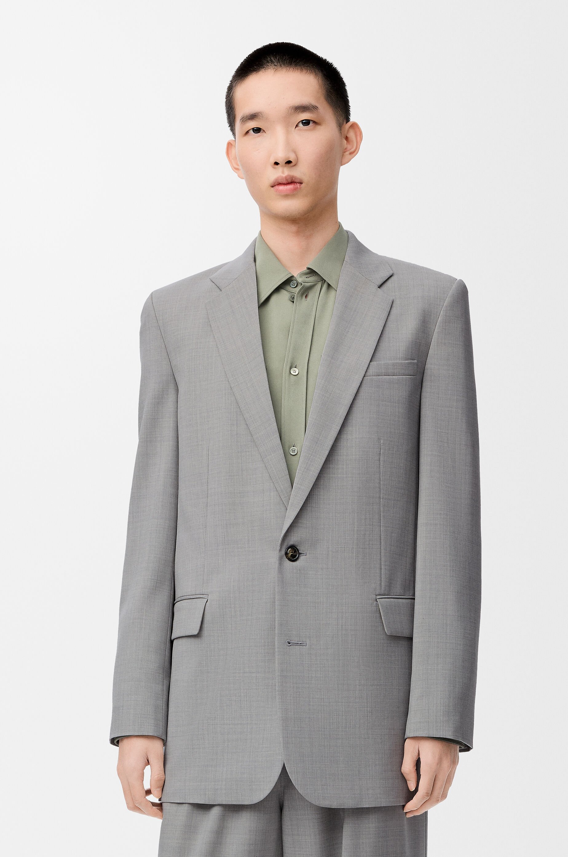 Jacket in wool Grey - LOEWE