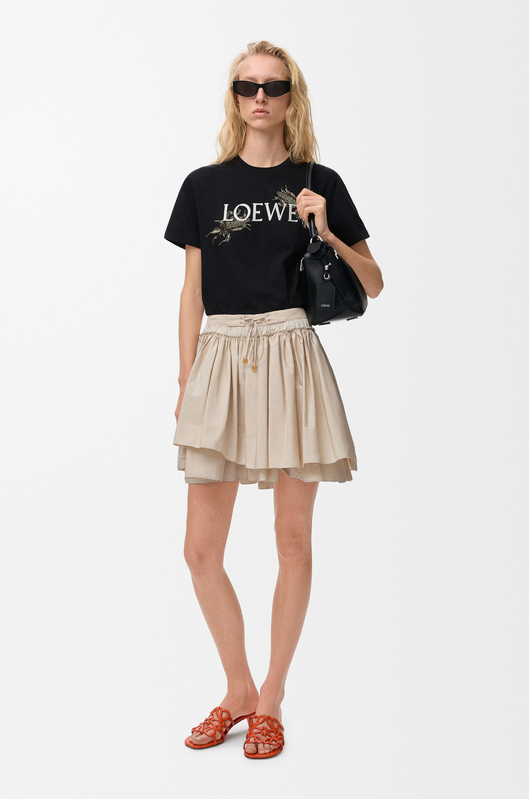 Embellished T-shirt in cotton Black - LOEWE USA Official Website
