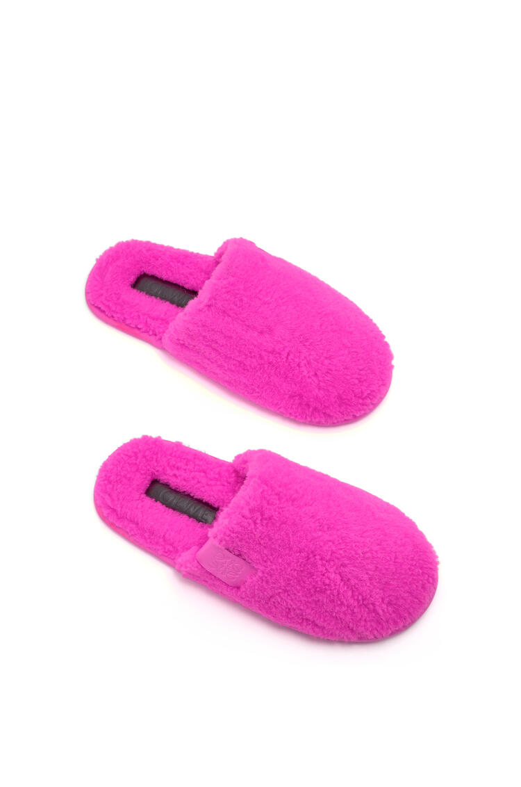 LOEWE Slippers in fleece Neon Pink pdp_rd